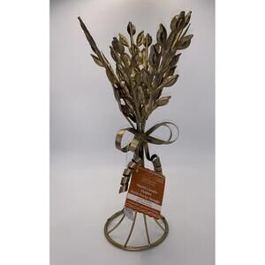 Ashland Fall Small Give Thanks Wheat Candle Holder 12inch NWT